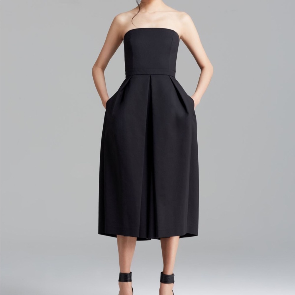 Tibi Agathe Strapless Jumpsuit